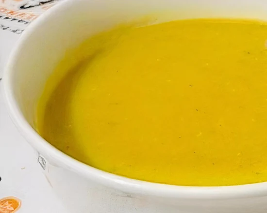 Bowl of Turkish lentil soup
